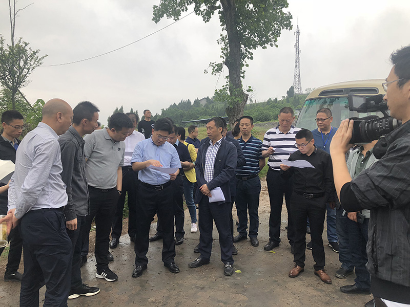 市、縣領(lǐng)導(dǎo)現(xiàn)場(chǎng)調(diào)研天馬50萬(wàn)噸玻瓶項(xiàng)目(圖3)